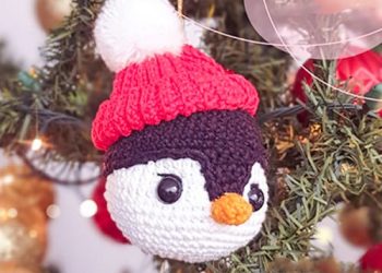 Crochet Penguin Amigurumi Ornaments PDF Free Pattern