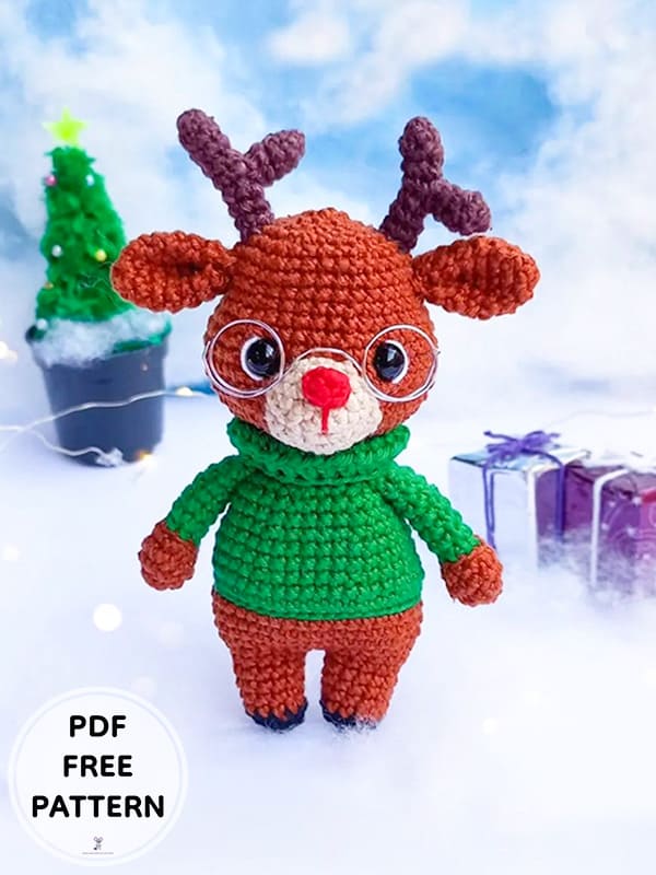 Crochet Reindeer Nora PDF Free Amigurumi Patterns 1