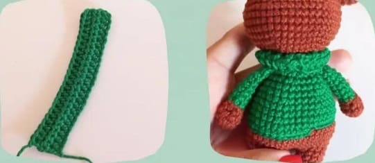 Crochet Reindeer Nora PDF Free Amigurumi Patterns Collar