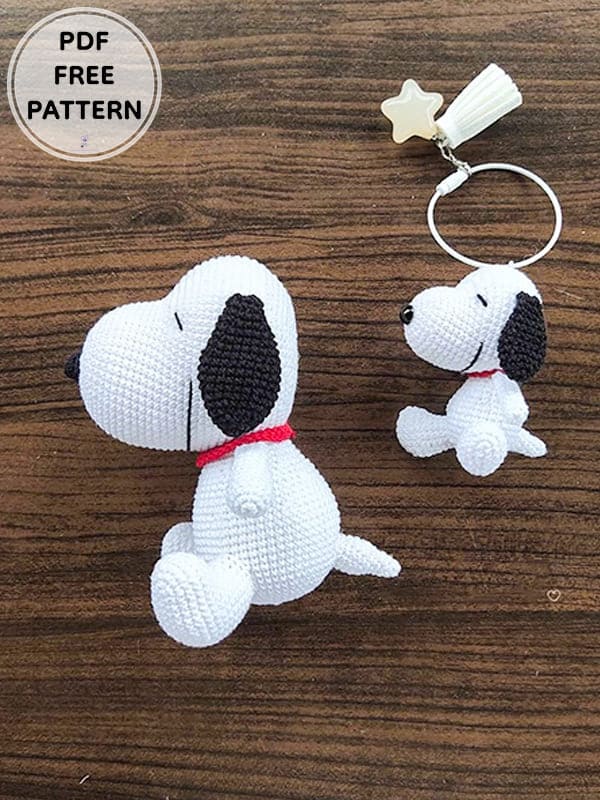Crochet Snoopy Dog Amigurumi Free Pattern2