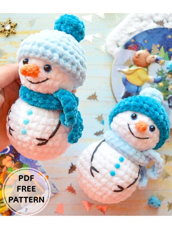 Crochet Snowman Friends Amigurumi PDF Free Pattern