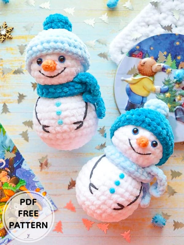 Crochet Snowman Friends Amigurumi PDF Free Pattern1