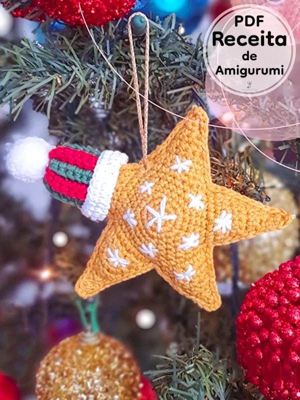 Estrela Natal Amigurumi Receitas PDF Gratis 2