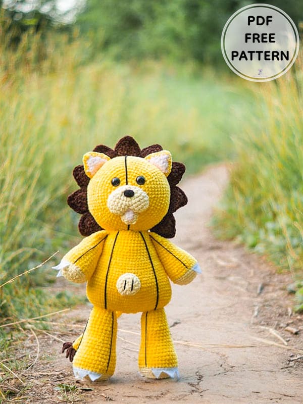 Plush Crochet Lion Amigurumi Free Pdf Pattern1