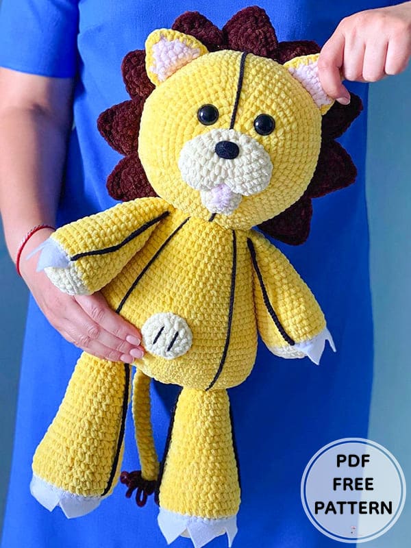 Plush Crochet Lion Amigurumi Free Pdf Pattern2