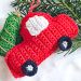 Red Truck Crochet Christmas Ornament Free Pattern 1 75x75