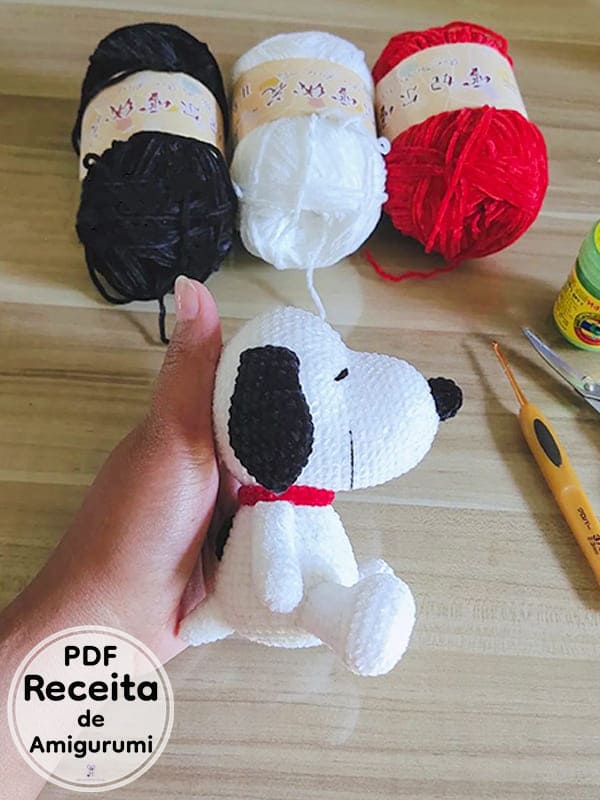 Snoopy Cachorro Amigurumi Receita De PDF Gratis1