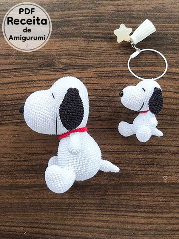 Snoopy Cachorro Amigurumi Receita De PDF Gratis2