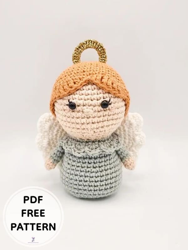 Christmas Angel Crochet Doll Free Amigurumi Patterns PDF 1