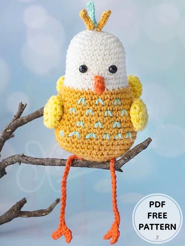 Crochet Bird Little Peacock Free Amigurumi Patterns PDF 1