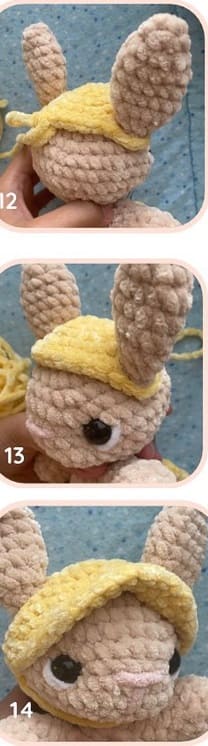 Crochet Bunny Kylie Free Amigurumi Patterns PDF Hat