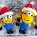 Crochet Christmas Ornaments Minion Rush Free Amigurumi Patterns 75x75