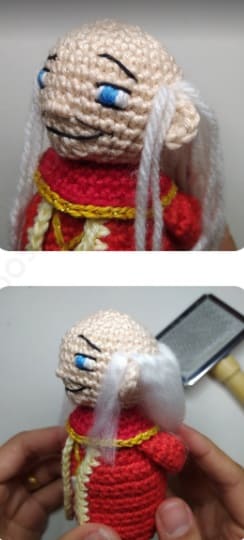 Crochet Doll Master Mage PDF Free Amigurumi Patterns Hair