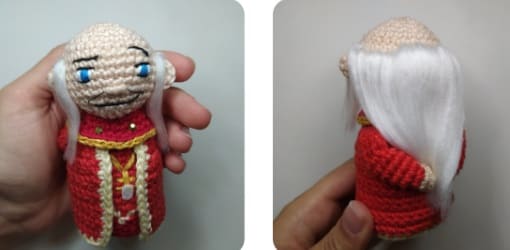 Crochet Doll Master Mage PDF Free Amigurumi Patterns Hair2