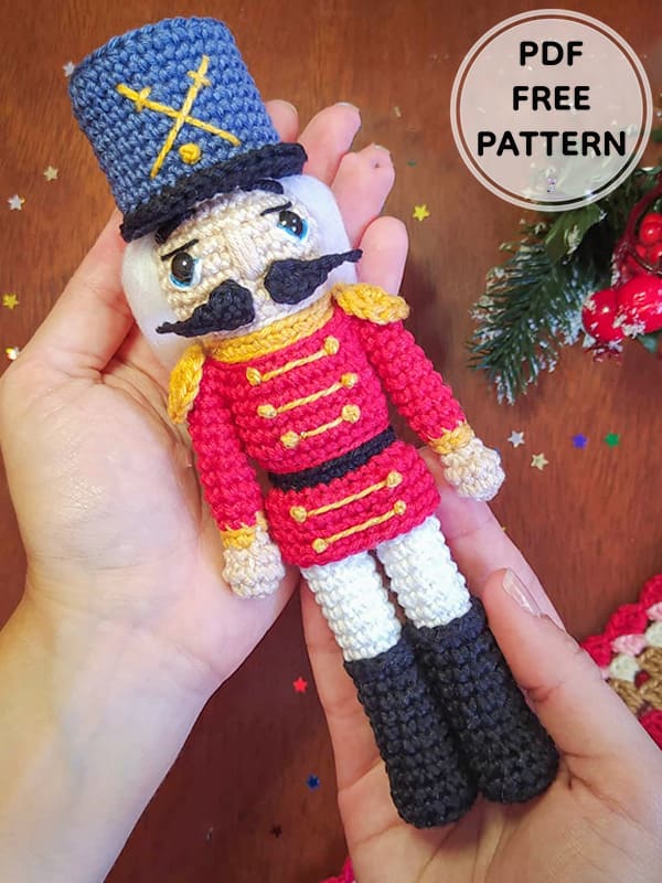 Crochet Doll Tin Soldier PDF Free Amigurumi Patterns 1