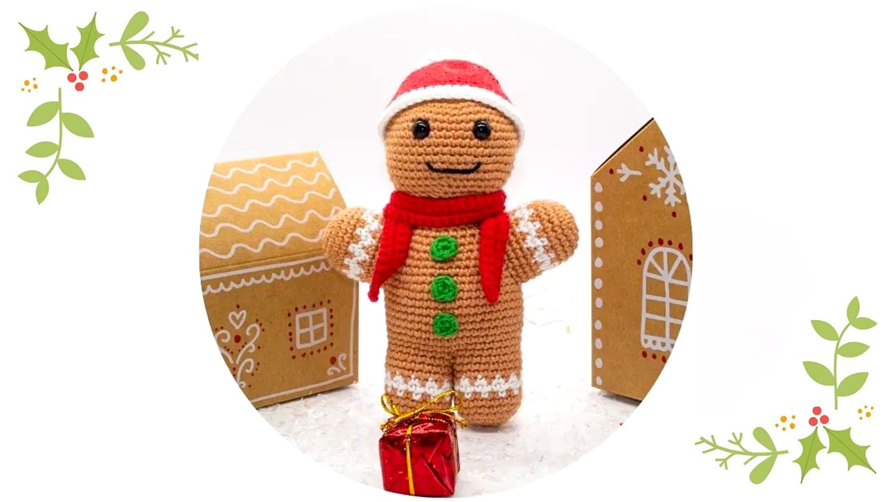 Crochet Gingerbread Cookie Man Amigurumi Free Pattern 4