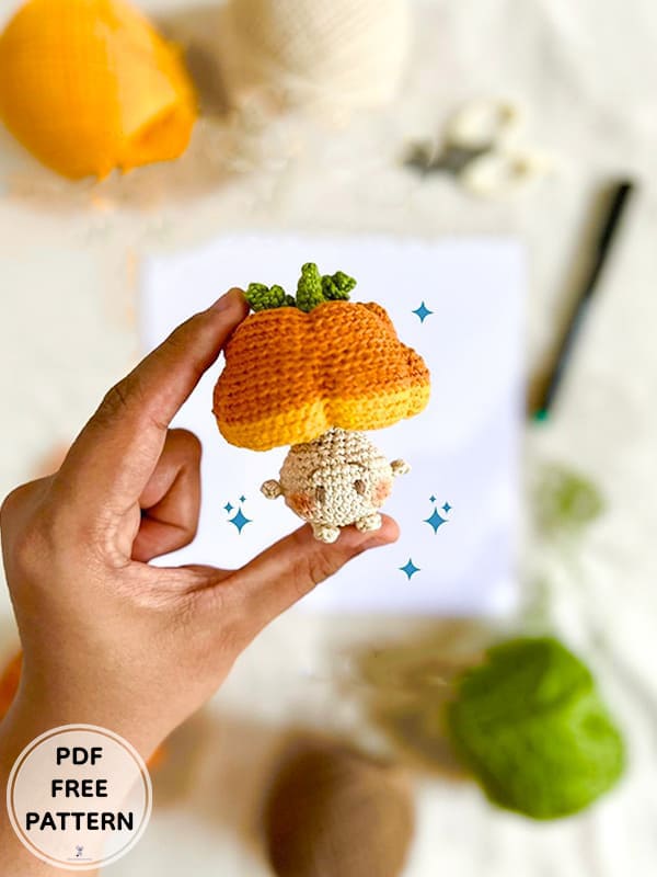 Crochet Mushroom Mushkin PDF Free Amigurumi Patterns 1