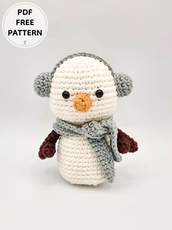 Crochet Snowman Winter PDF Free Amigurumi Patterns 1